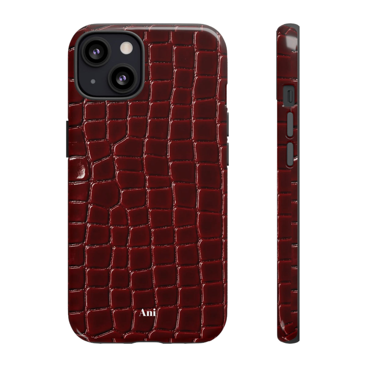 Burgundy Croc