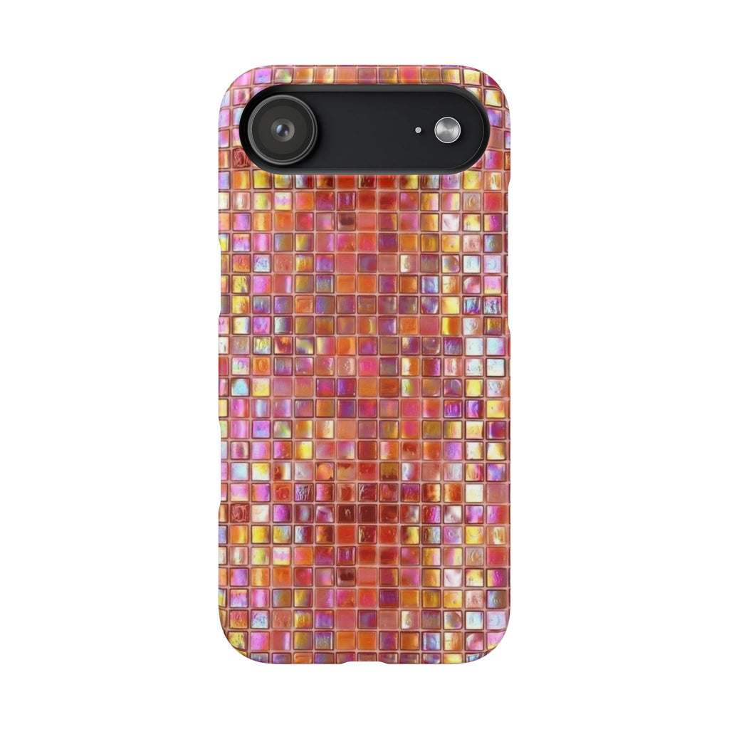 Iridescent Pink Mosaic
