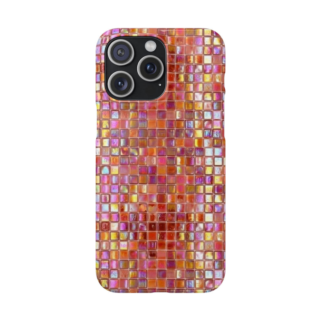 Iridescent Pink Mosaic