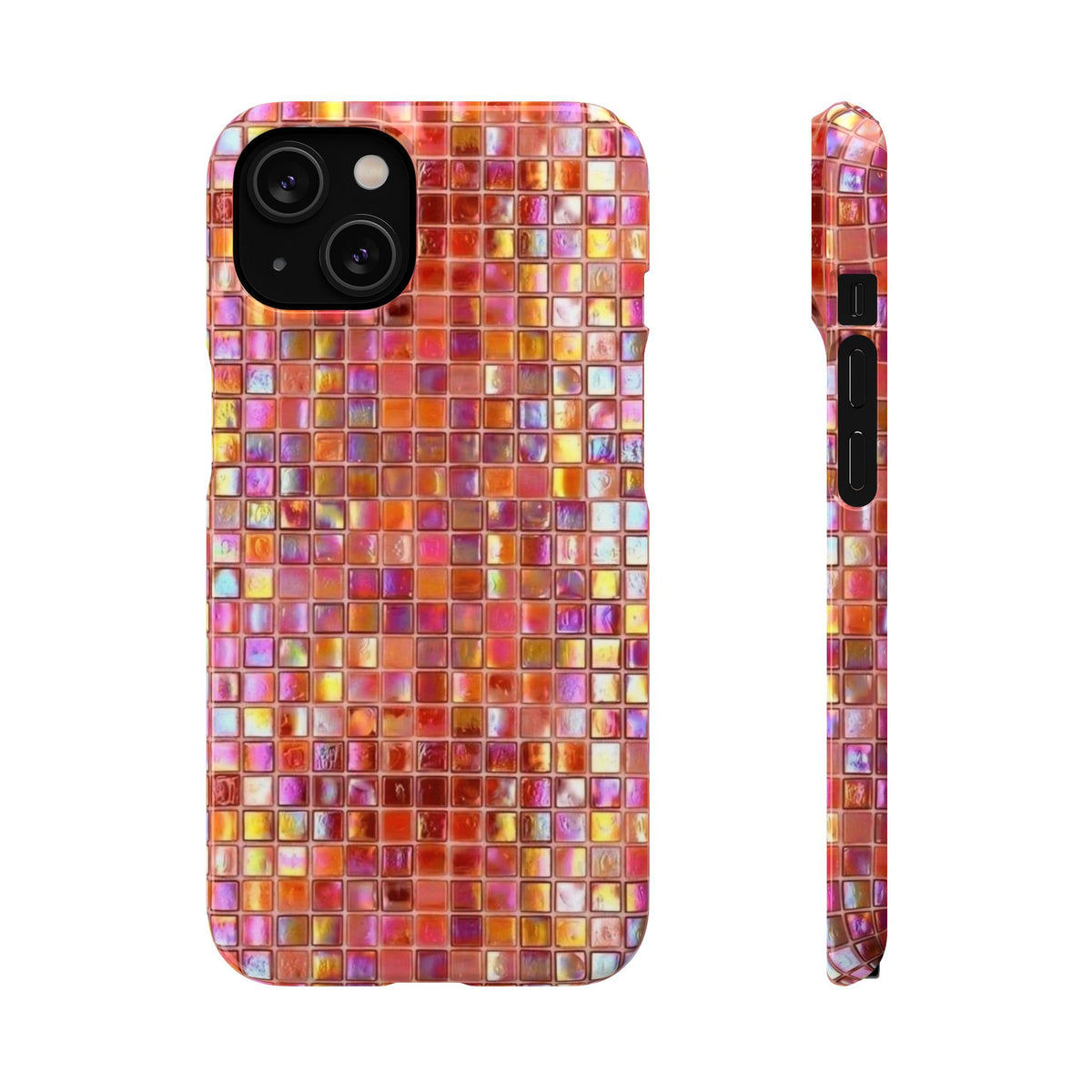 Iridescent Pink Mosaic
