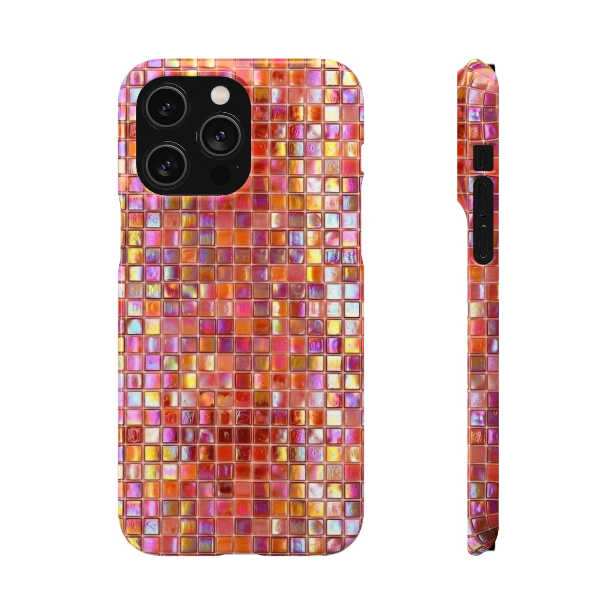 Iridescent Pink Mosaic