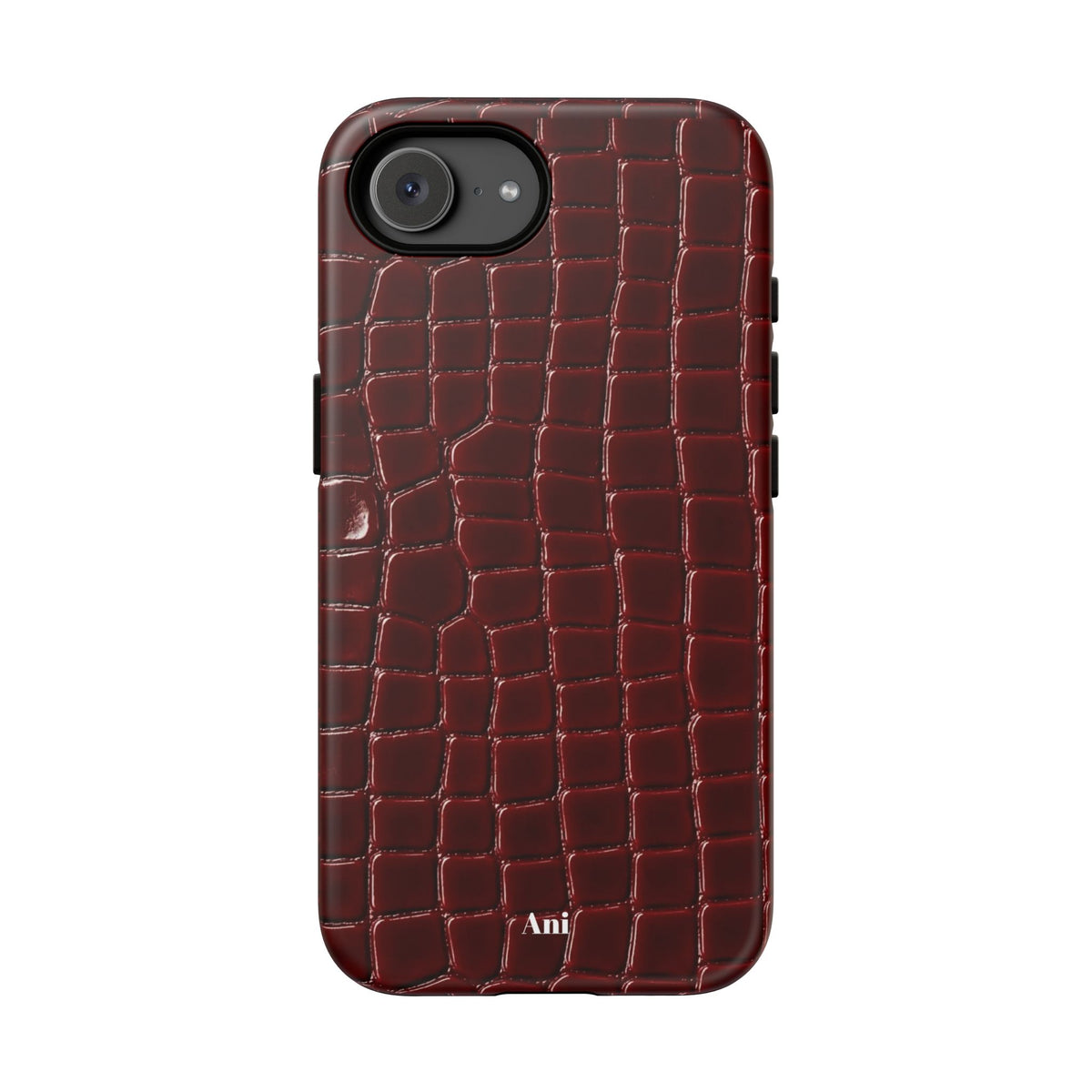 Burgundy Croc
