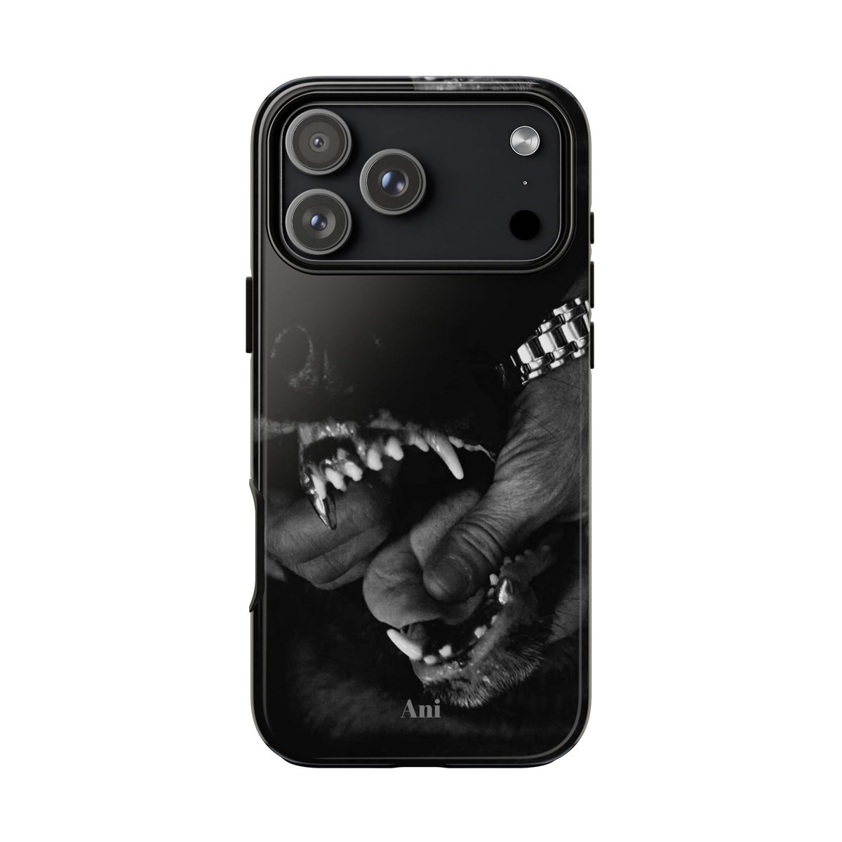 Tough Case – Black and White Monster Teeth Design
