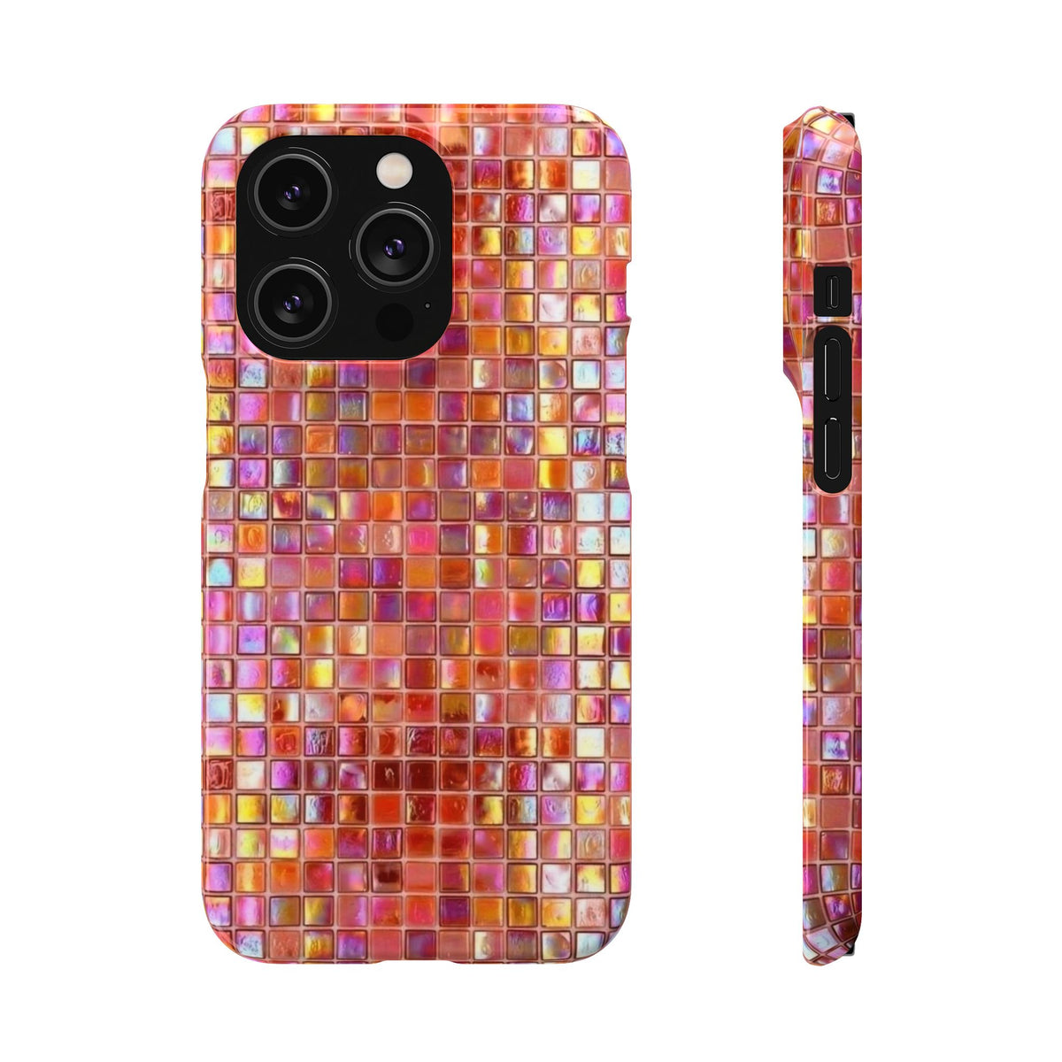 Iridescent Pink Mosaic