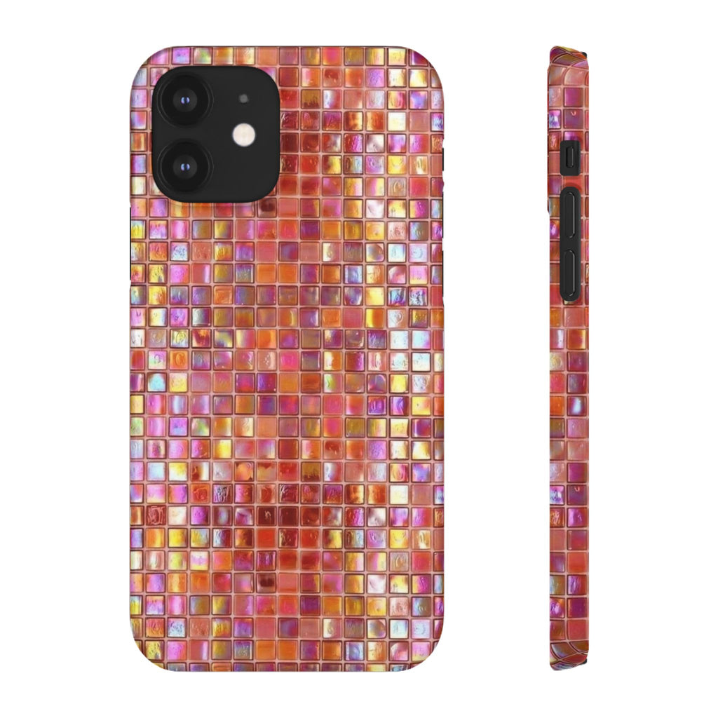 Iridescent Pink Mosaic
