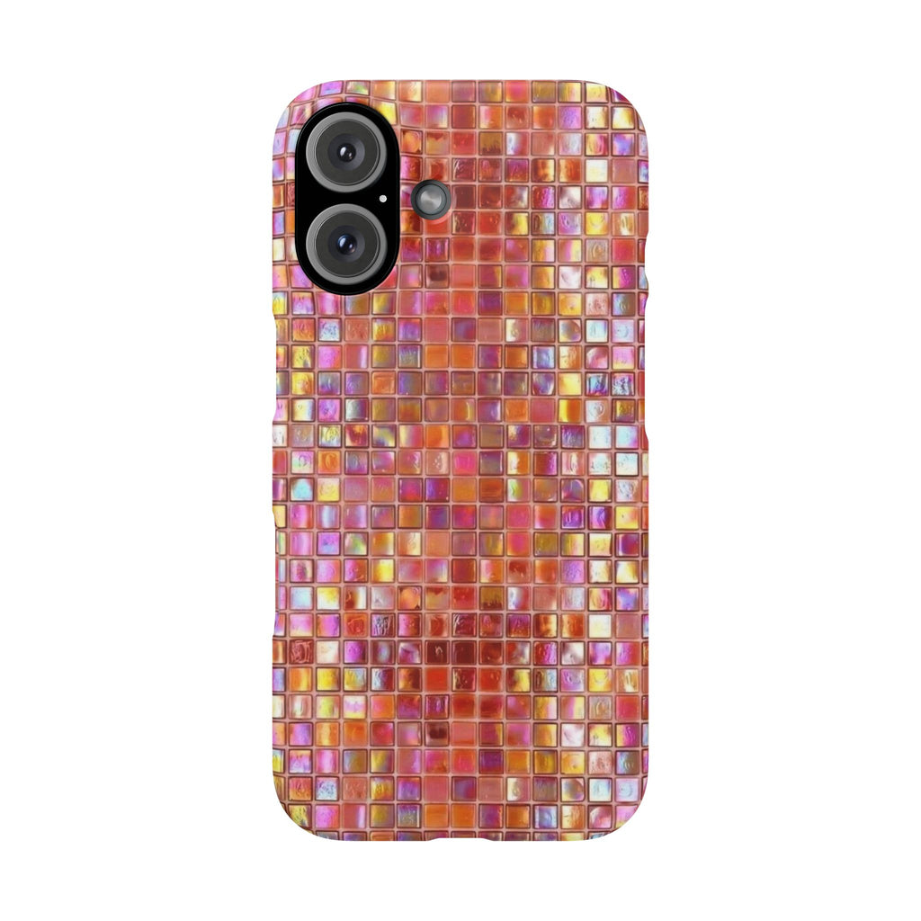 Iridescent Pink Mosaic