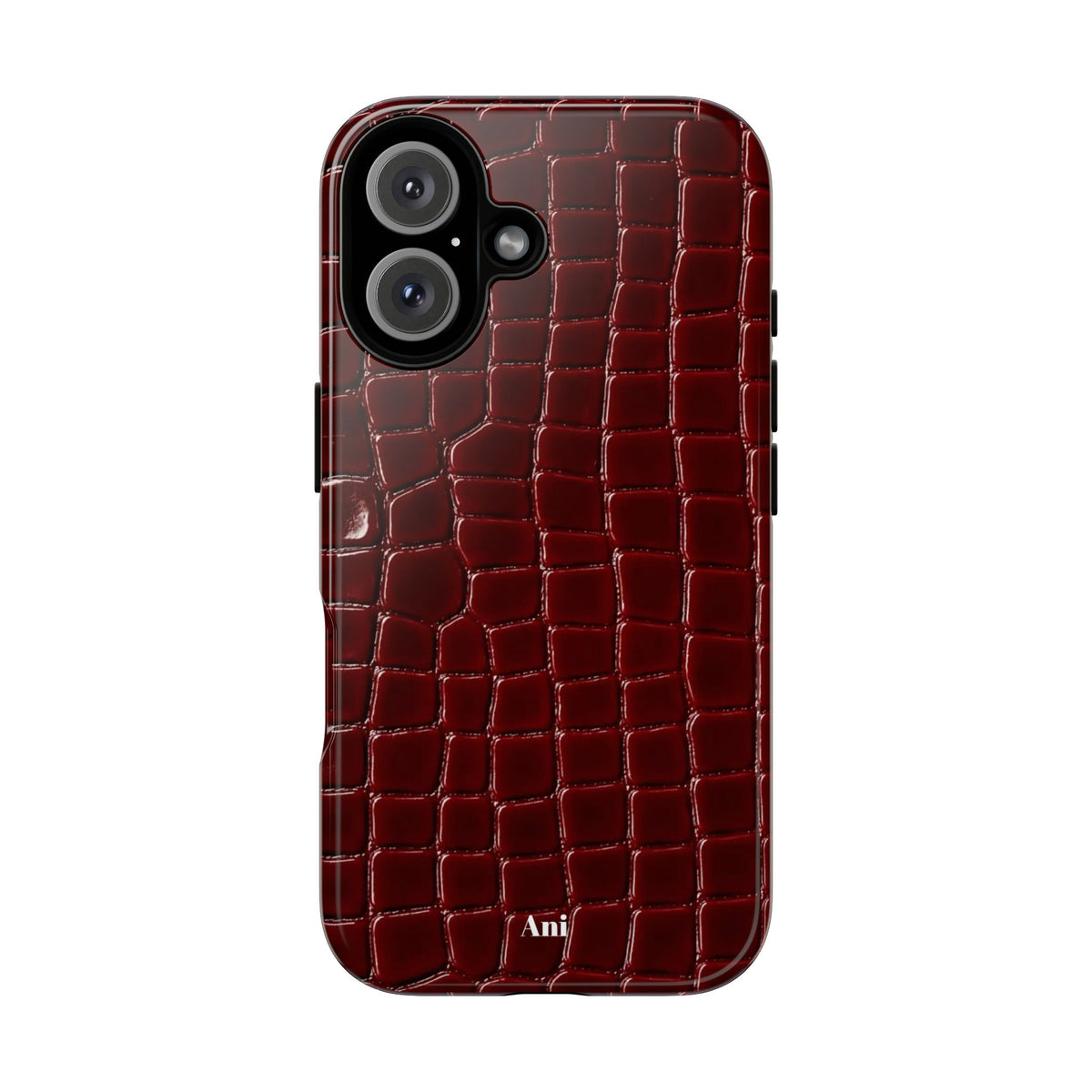 Burgundy Croc