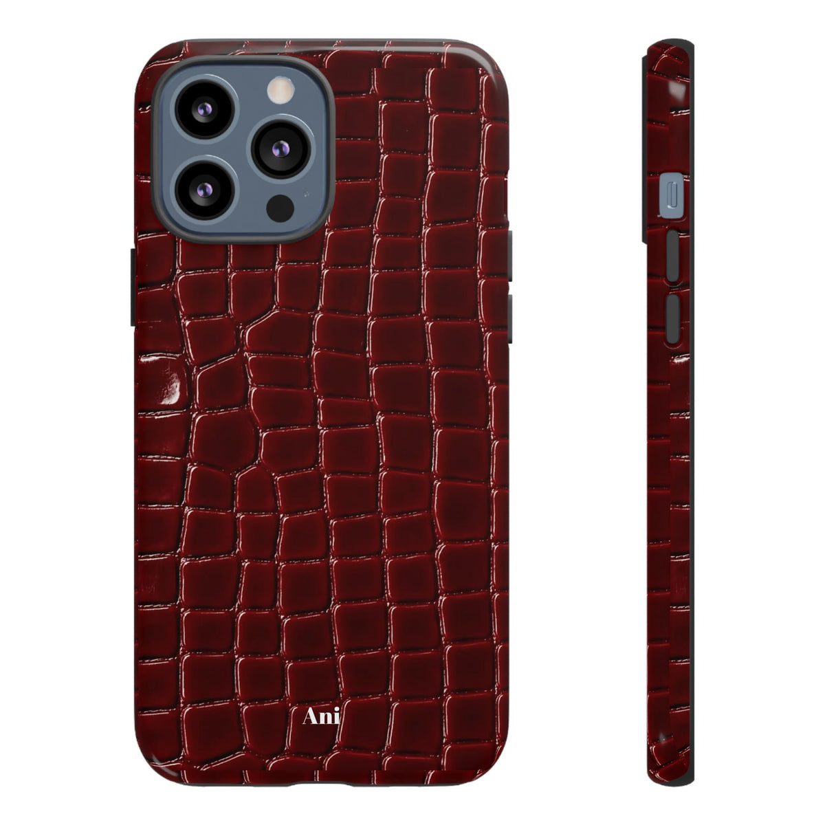 Burgundy Croc