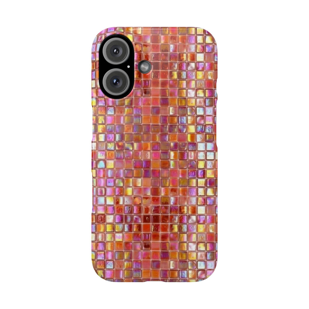Iridescent Pink Mosaic