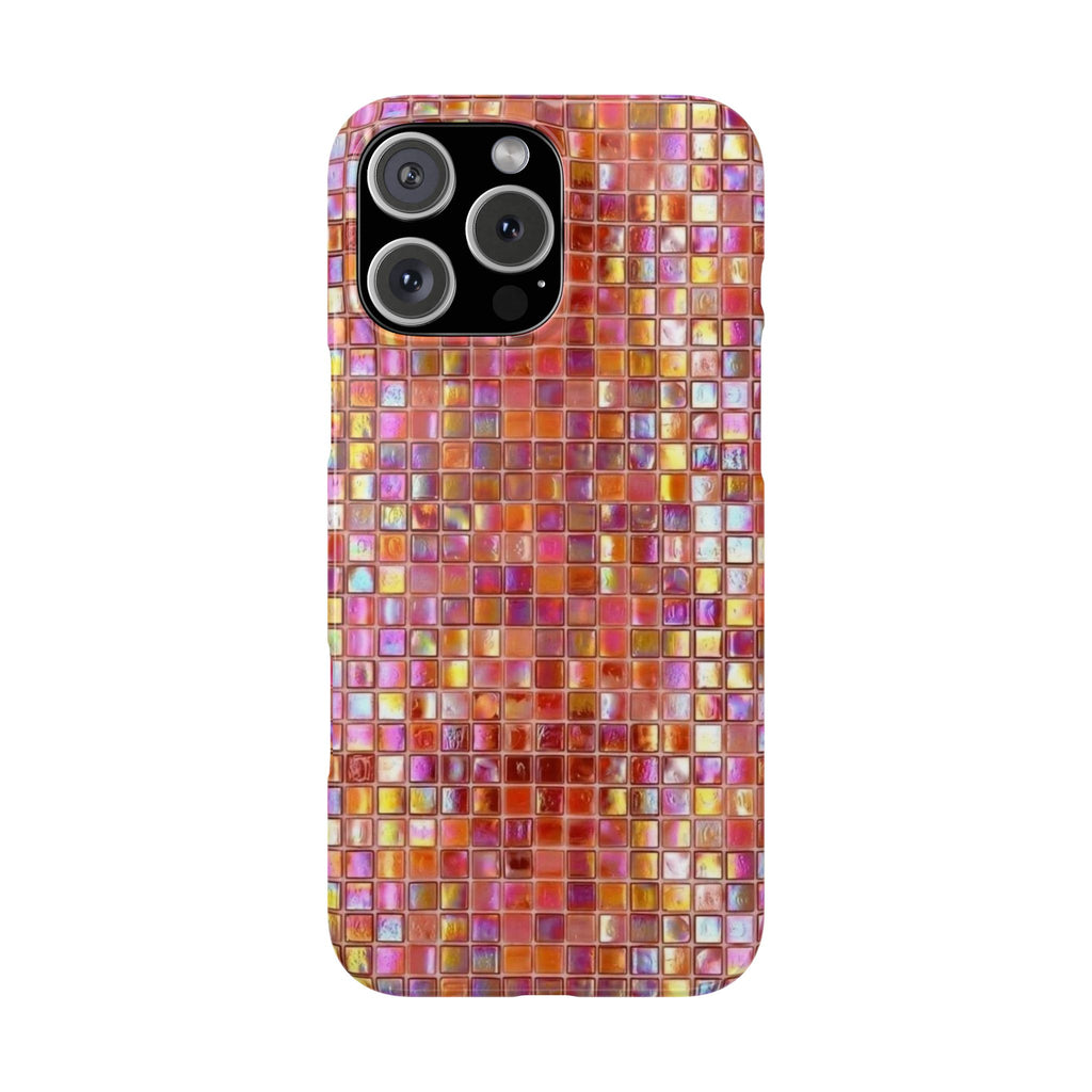 Iridescent Pink Mosaic